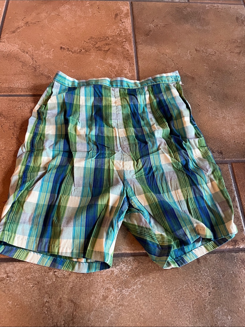 VINTAGE PLAID SHORTS